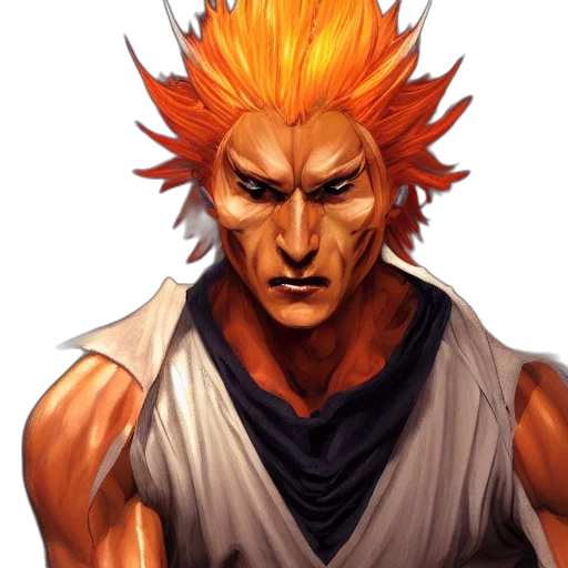 face, concept art, comic book art, fantasy art transparent PNG cut-out
