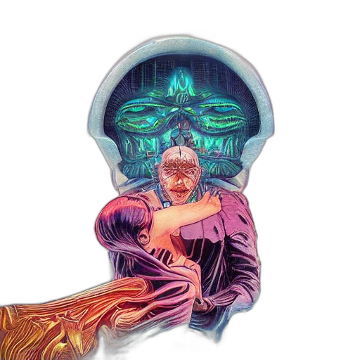 mask, face, creature, crown transparent PNG cut-out