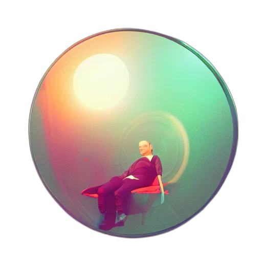 umbrella, staff, vaporwave, concept art, 3d render, fantasy art, outer space, pastel transparent PNG cut-out