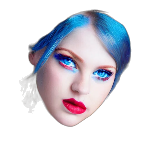 face, mask, hair, jewelry transparent PNG cut-out