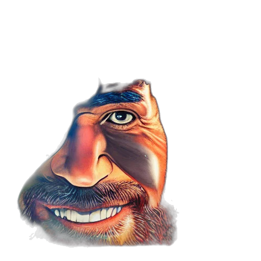 face, mask, creature, animal transparent PNG cut-out