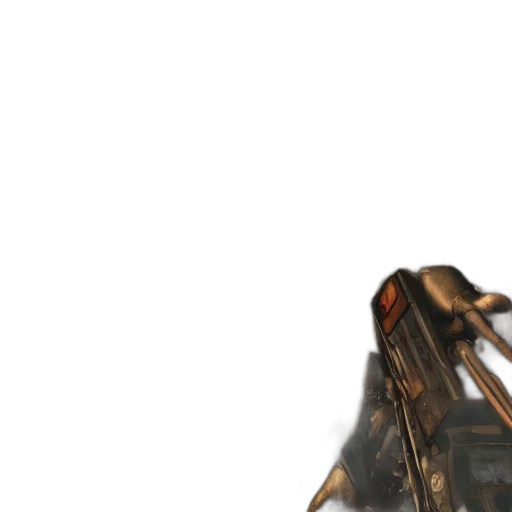 weapon, robot, hair, staff transparent PNG cut-out