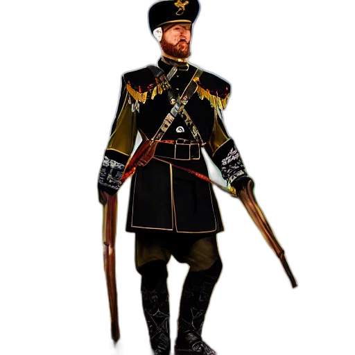 staff, sword, weapon, jacket, concept art, 3d render, fantasy art, photorealistic transparent PNG cut-out
