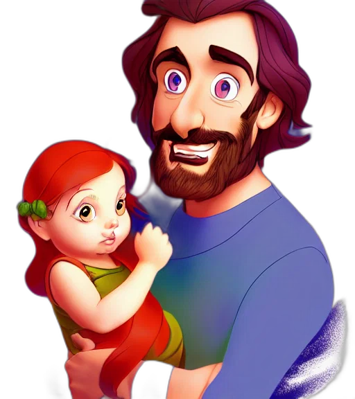 cartoon, photorealistic, concept art, watercolor transparent PNG cut-out