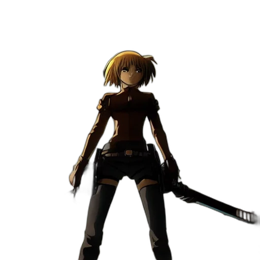 staff, weapon, sword, jacket, concept art, 3d render, pixel art, anime transparent PNG cut-out