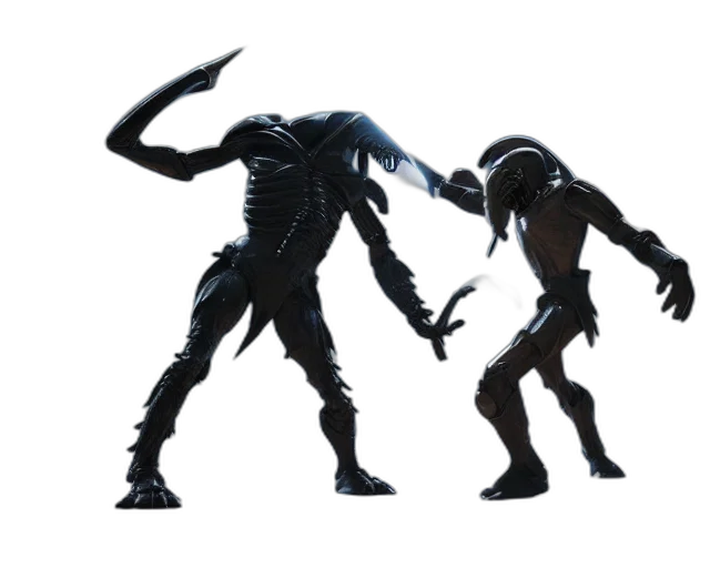 creature, robot, mask, staff, concept art, 3d render, pixel art, fantasy art transparent PNG cut-out