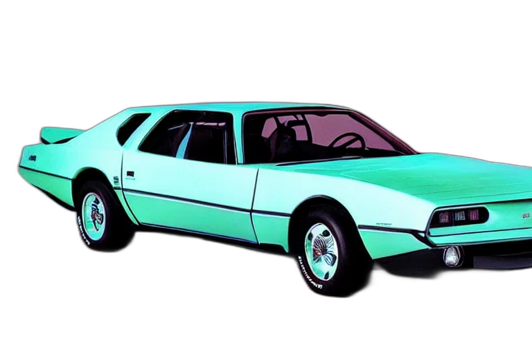 car, 3d render, vaporwave, photorealistic, concept art, designed, giorgetto, giugiaro transparent PNG cut-out