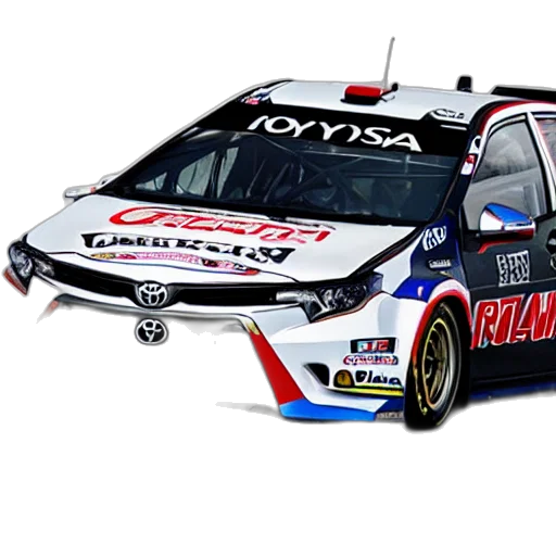 car, toyota, corolla, racing transparent PNG cut-out