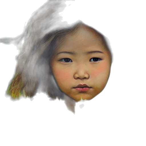 face, mask, hair, creature, photorealistic, 3d render, fantasy art, concept art transparent PNG cut-out
