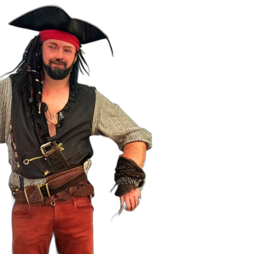 jacket, staff, hat, concept art transparent PNG cut-out