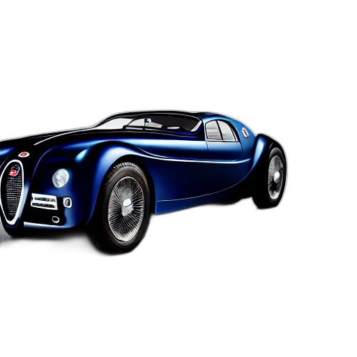 car, photorealistic, 3d render, concept art, fantasy art, bugatti, type, atlantic transparent PNG cut-out