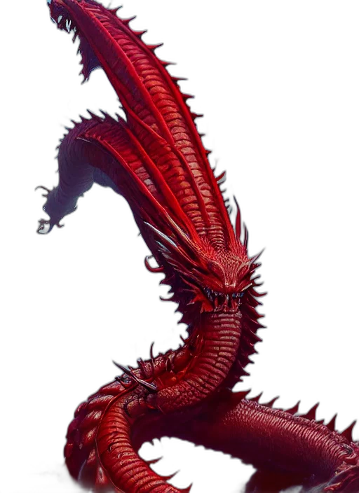 dragon, creature, staff, animal transparent PNG cut-out