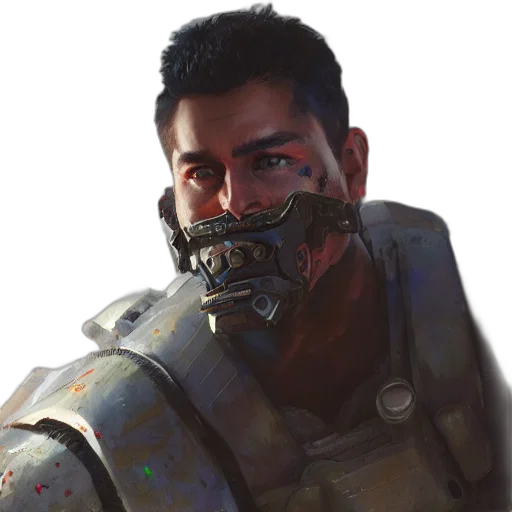 face, weapon, mask, robot transparent PNG cut-out