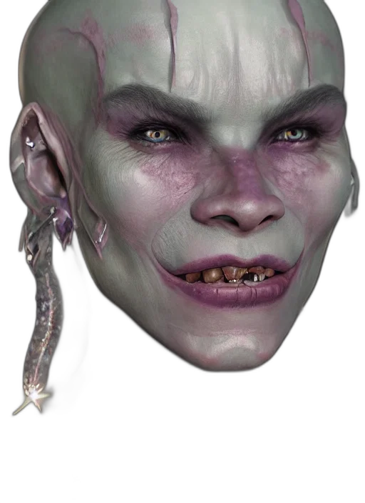face, mask, creature, jewelry, concept art, photorealistic, fantasy art, 3d render transparent PNG cut-out