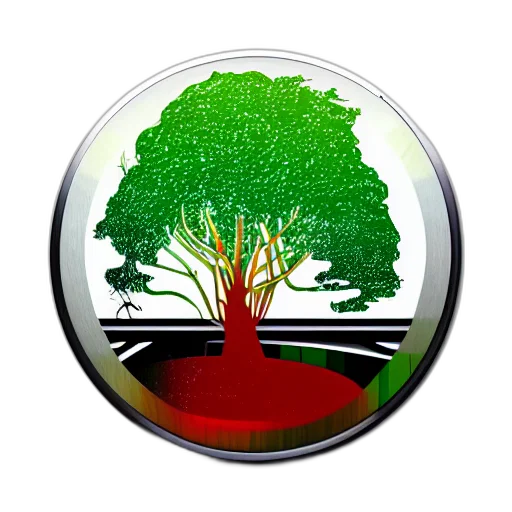tree, 3d render, photorealistic, pixel art transparent PNG cut-out