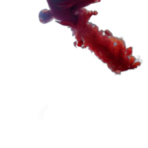 flower, creature, staff, crown, 3d render, photorealistic, concept art, underwater transparent PNG cut-out