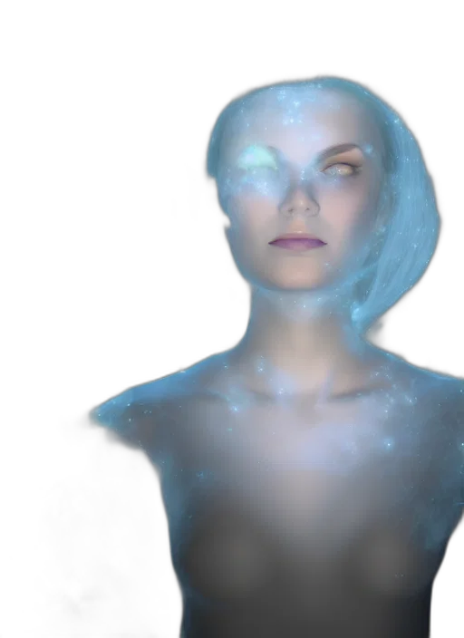 robot, face, dress, creature transparent PNG cut-out