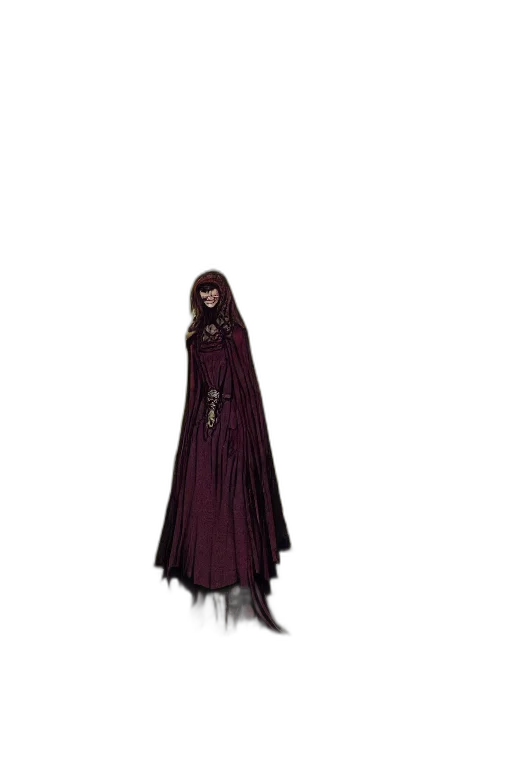 dress, staff, creature, mask transparent PNG cut-out
