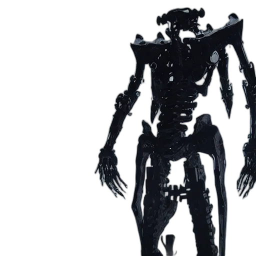 robot, creature, concept art, 3d render transparent PNG cut-out