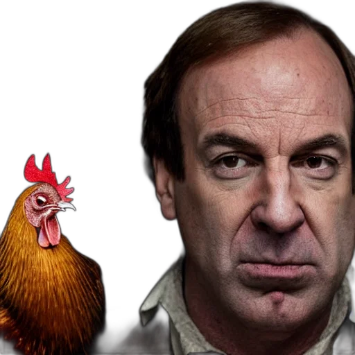 animal, photorealistic, saul, goodman, rooster, medieval, torture, chamber transparent PNG cut-out