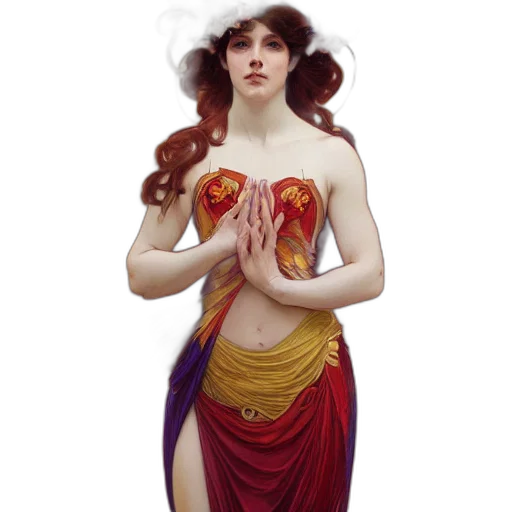 dress, fantasy art, concept art, pixel art, comic book art, red, beautiful, orchid transparent PNG cut-out