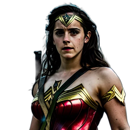comic book art, emma, watson, wonder transparent PNG cut-out