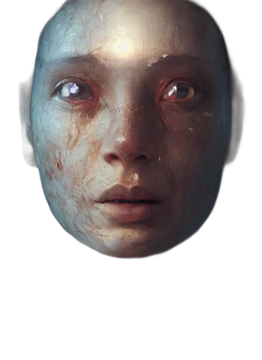 face, mask, robot, creature transparent PNG cut-out