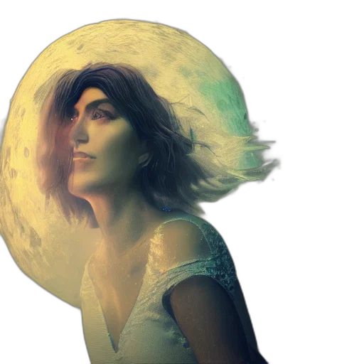 face, fantasy art, watercolor, concept art transparent PNG cut-out