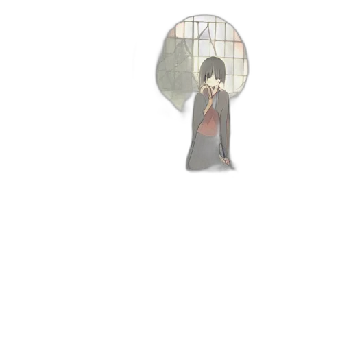 umbrella, sword, dress, staff, pixel art, concept art, anime, watercolor transparent PNG cut-out