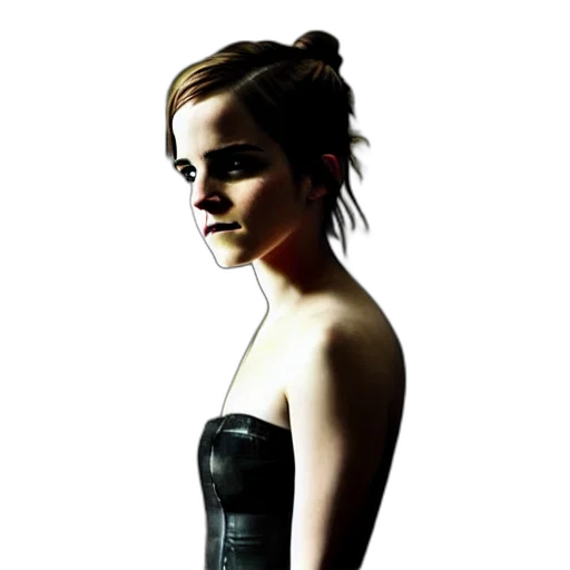 dress, face, photorealistic, concept art, pixel art, fantasy art, dark, emma transparent PNG cut-out
