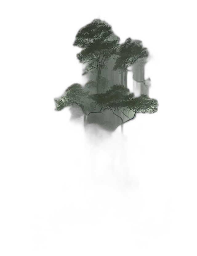 tree, dragon, crown, creature, concept art, fantasy art, photorealistic, 3d render transparent PNG cut-out