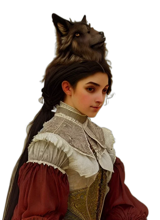 face, mask, crown, animal, fantasy art, concept art, photorealistic, oil painting transparent PNG cut-out
