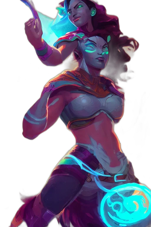 staff, fantasy art, concept art, cyberpunk transparent PNG cut-out