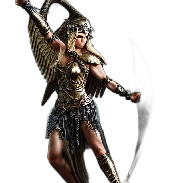 sword, weapon, fantasy art, concept art, comic book art, 3d render, beautiful, valkyrie transparent PNG cut-out
