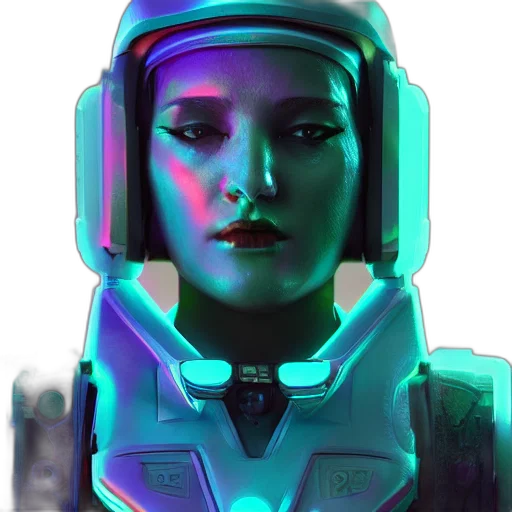 robot, face, mask, staff transparent PNG cut-out