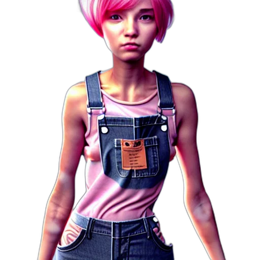 weapon, staff, dress, robot, concept art, cyberpunk, 3d render, pixel art transparent PNG cut-out