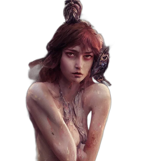 creature, face, crown, jewelry transparent PNG cut-out