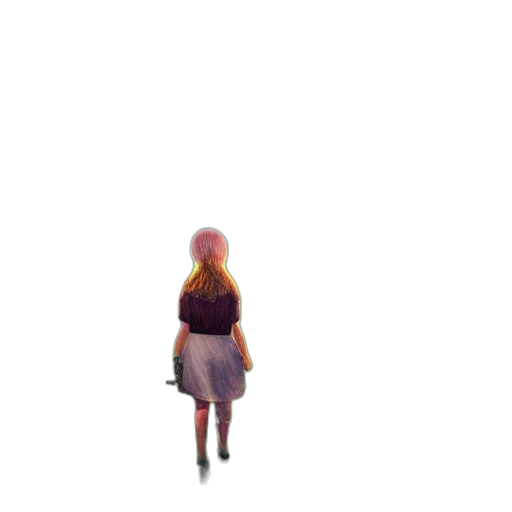 dress, robot, hair, creature transparent PNG cut-out