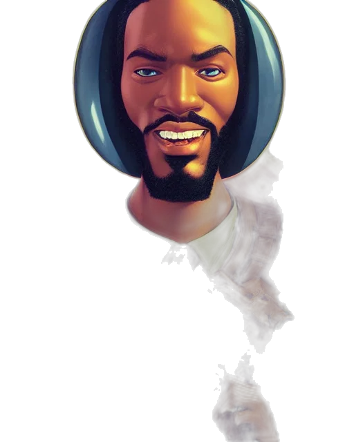 face, robot, comic book art, concept art transparent PNG cut-out