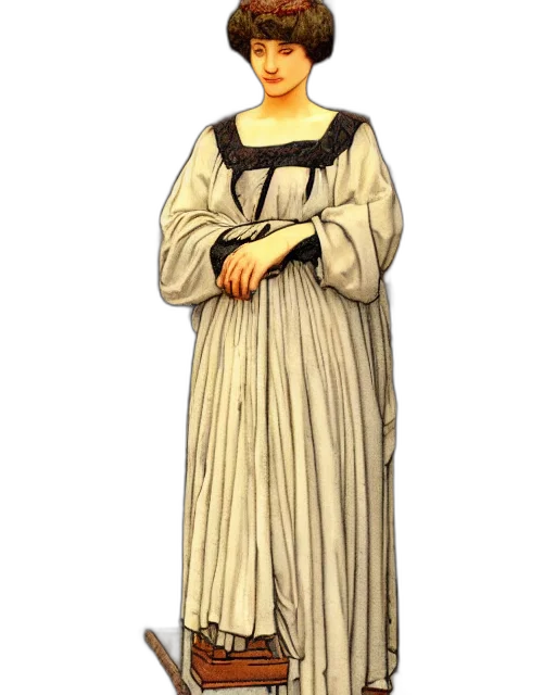 dress, staff, face, concept art transparent PNG cut-out