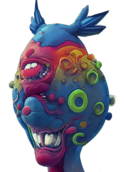 mask, creature, face, animal, concept art, 3d render, photorealistic, fantasy art transparent PNG cut-out