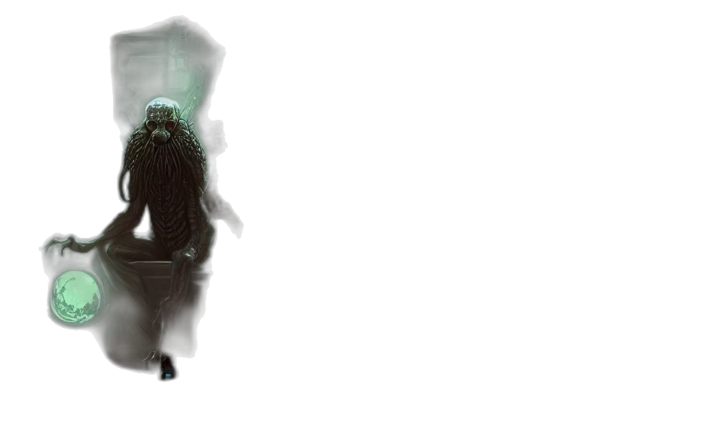 creature, robot, hair, mask transparent PNG cut-out