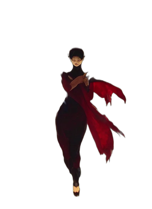 dress, staff, umbrella, concept art transparent PNG cut-out