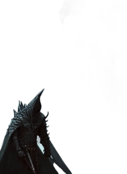 dragon, mask, sword, creature, concept art, fantasy art, 3d render, comic book art transparent PNG cut-out