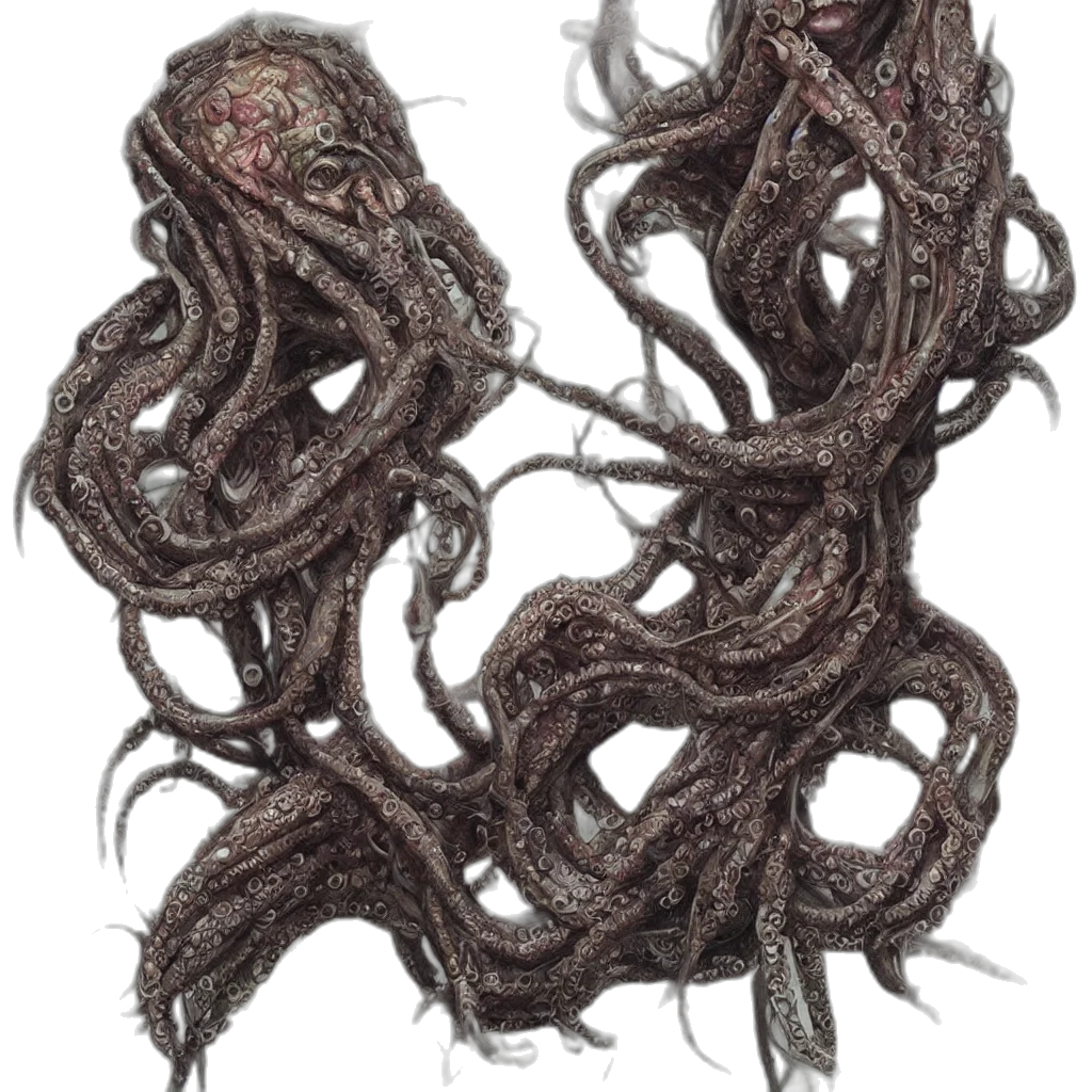 hair, crown, creature, staff transparent PNG cut-out