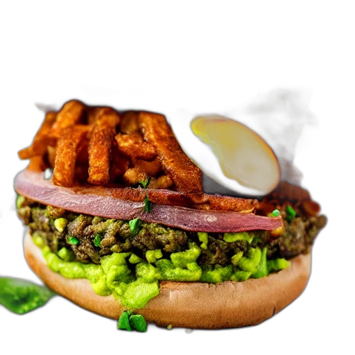 food, photorealistic, 3d render, juicy transparent PNG cut-out