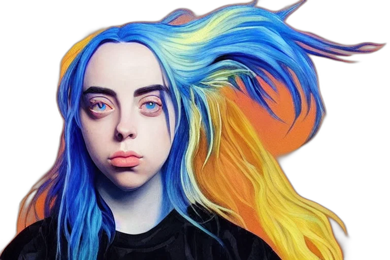 hair, face, creature, mask, photorealistic, concept art, anime, fantasy art transparent PNG cut-out