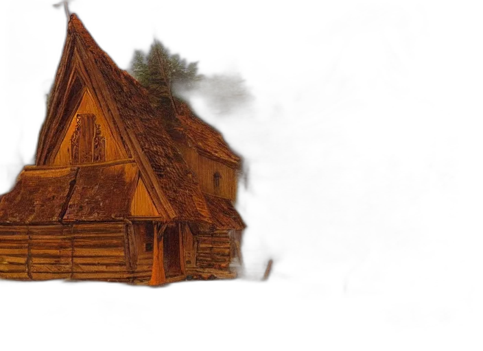 building, furniture, 3d render, concept art, photorealistic, fantasy art, fog, snow transparent PNG cut-out