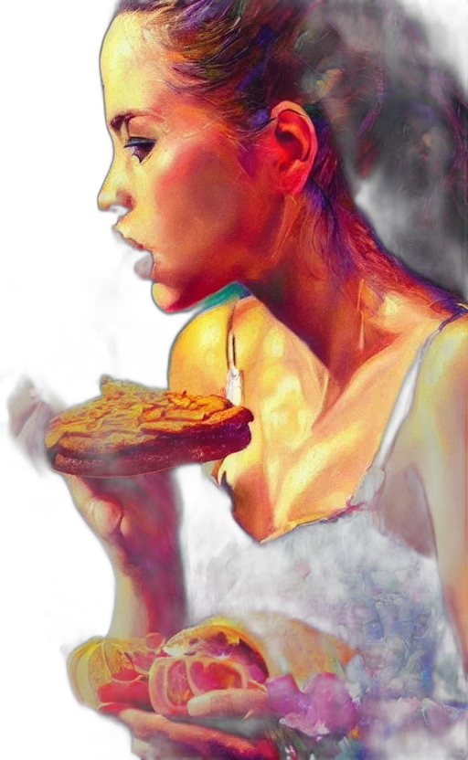 food, face, dress, jewelry transparent PNG cut-out