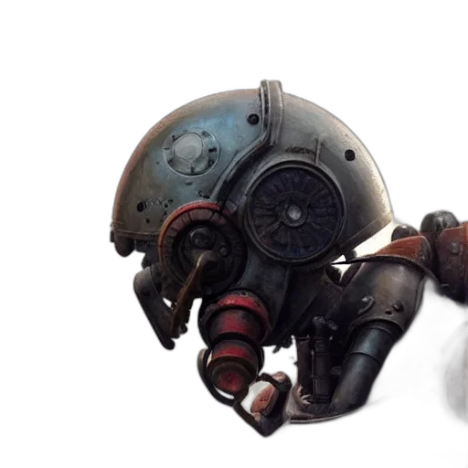 robot, weapon, mask, creature transparent PNG cut-out